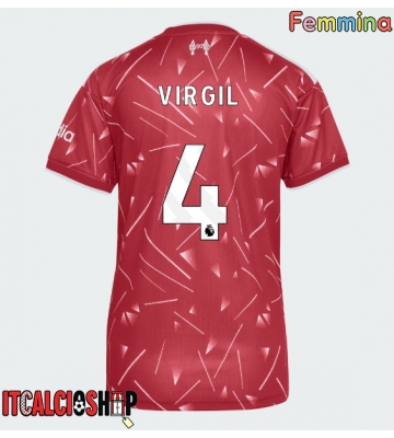 Liverpool Virgil van Dijk #4 Prima Maglia Femmina 2026-27 Manica Corta
